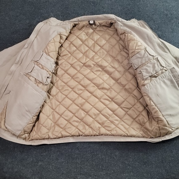 Rothco Jacket Mens XL Khaki Bomber Canvas Utility Field‎ Coat Quilted Liner - Picture 6 of 7